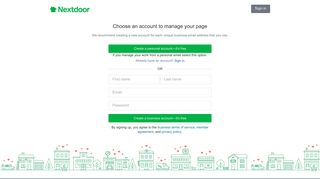 Nextdoor: Claim your business page