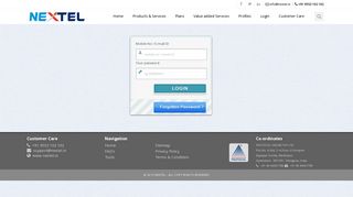 Login - NEXTEL | Products Services