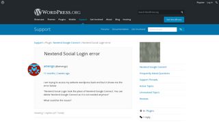 Nextend Social Login error | WordPress.org