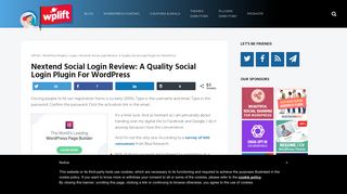 Nextend Social Login Review: Quality Social Login Plugin For ...