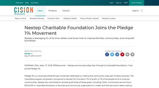Nextep Charitable Foundation Joins the Pledge 1% Movement