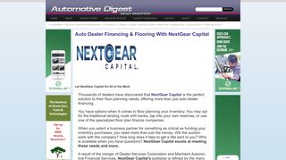 Auto Dealer Financing & Flooring with NextGear Capital — Automot