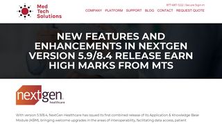 New Features and Enhancements in NextGen Version 5.9/8.4 ...