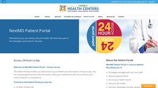 NextMD Patient Portal – My Family Health