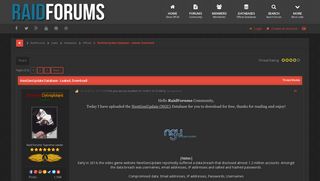 NextGenUpdate Database - Leaked, Download! | RaidForums