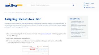 Assigning New Licenses to a User in the Nextiva Voice Portal | Nextiva ...