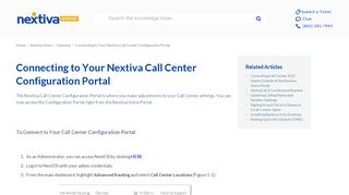 Connecting to Your Nextiva Call Center Configuration Portal | Nextiva ...