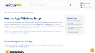 Nextiva Voice - Nextiva App Windows Setup | Nextiva Business VoIP ...