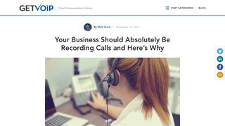Your Business Should Be Recording Calls and Here's Why | GetVoIP
