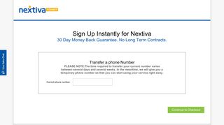 Sign Up - Choose Your Numbers - Nextiva Employee Portal