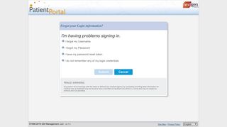 Forgot Login - Patient Portal