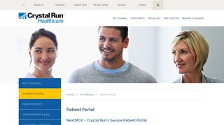 Patient Portal | Crystal Run Healthcare