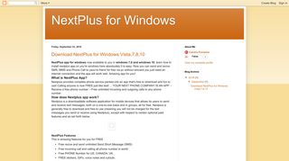 NextPlus for Windows