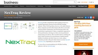 Best for GPS Tracking Service Safety Features | NexTraq Review 2018
