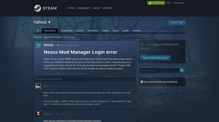 Nexus Mod Manager Login error :: Fallout 4 General Discussions