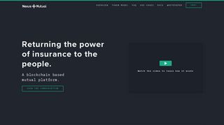 Nexus Mutual | A DECENTRALISED ALTERNATIVE TO INSURANCE