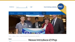 Nexus Introduce £1 Pop smartcard for Under 18s : ITSO