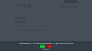 Timesheets - systempages - Nexus