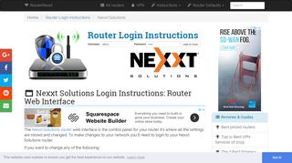 Nexxt Solutions Login: How to Access the Router Settings | RouterReset