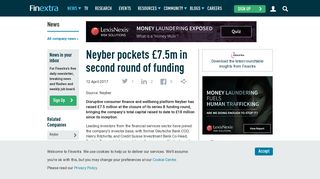 Neyber pockets £7.5m in second round of funding - Finextra Research