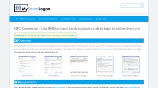 NFC Connector - Login with RFID to Active Directory - My Smart Logon