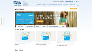 Visa Buxx | Navy Federal Credit Union
