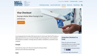 Visa Checkout | Navy Federal Credit Union
