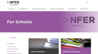 For Schools - NFER