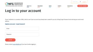 Log in to your account | NFG