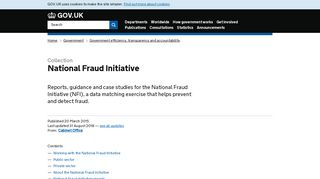 National Fraud Initiative - GOV.UK