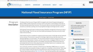 National Flood Insurance Program (NFIP) | Benefits.gov