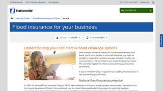 Commercial Flood Insurance - Nationwide