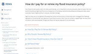 How do I pay for or renew my flood insurance policy? | FEMA.gov