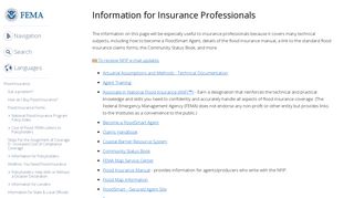 Information for Insurance Professionals | FEMA.gov