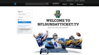 Sign In - NFL Sunday Ticket - DirecTV