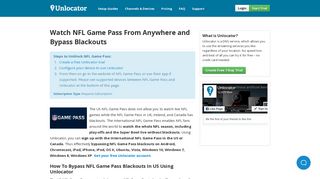 Watch NFL Game Pass From Anywhere and Bypass Blackouts