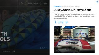 NFL NETWORK Added to DIRECTV NOW -- DIRECTV NOW BLOG