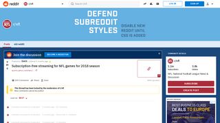 Subscription-free streaming for NFL games for 2018 season - Reddit