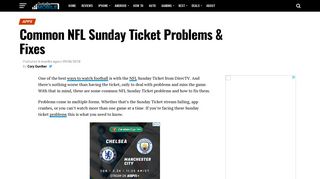 Common NFL Sunday Ticket Problems & Fixes - Gotta Be Mobile