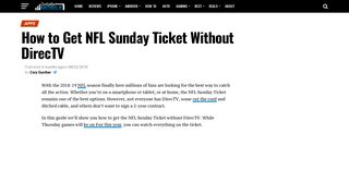How to Get NFL Sunday Ticket Without DirecTV - Gotta Be Mobile