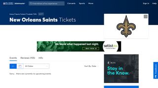 New Orleans Saints Tickets | Single Game Tickets ... - Ticketmaster