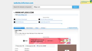 nfl2go.com at WI. Login | N2Go - Website Informer