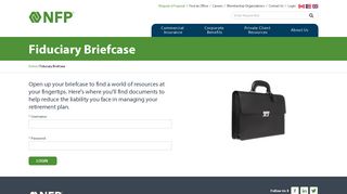 Fiduciary Briefcase - Login | NFP
