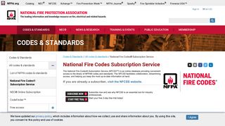 National Fire Codes® Subscription Service - NFPA