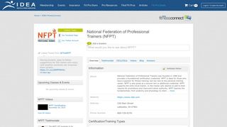 NFPT Certification - National Federation of Professional Trainers ...
