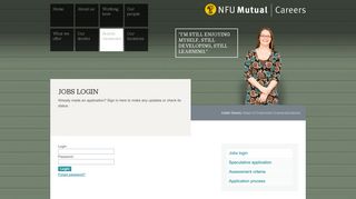 Jobs login | NFU Mutual Careers