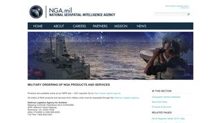 Military Ordering of NGA Products and Services