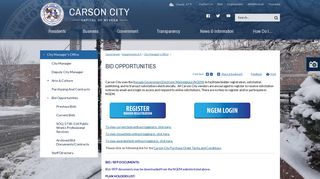 BID OPPORTUNITIES | Carson City