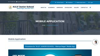 Mobile Application - ngf junior school