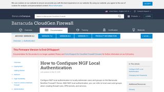 How to Configure NGF Local Authentication | Barracuda Campus